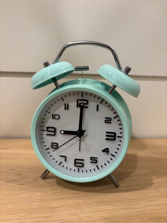 Other - Classic Twin Bell Mint Green Alarm Clock - New no box